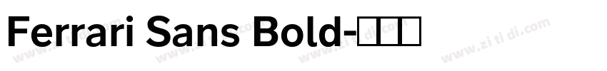Ferrari Sans Bold字体转换